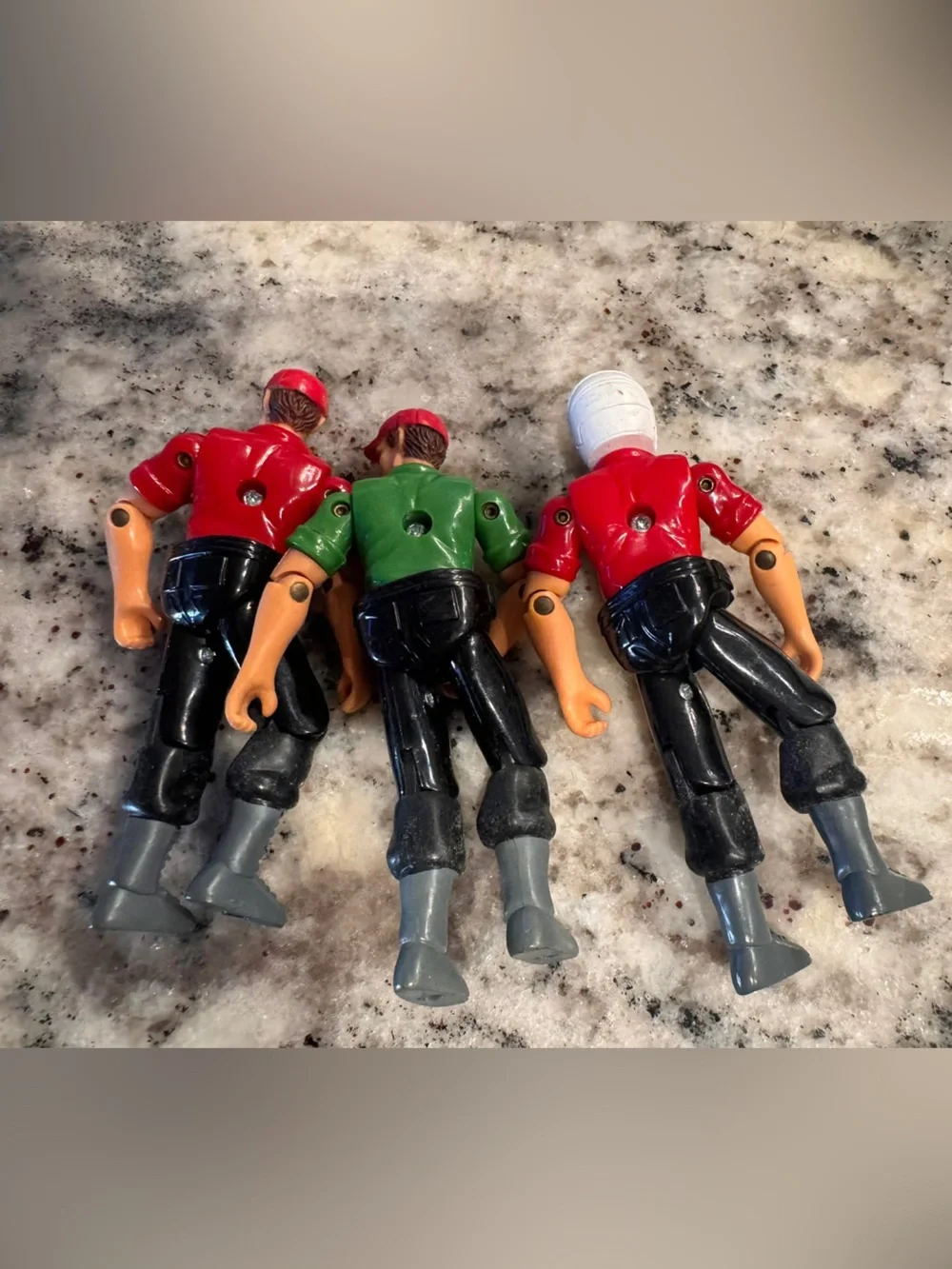 Vintage 3pc Action figures from Maisto Adventure wheels